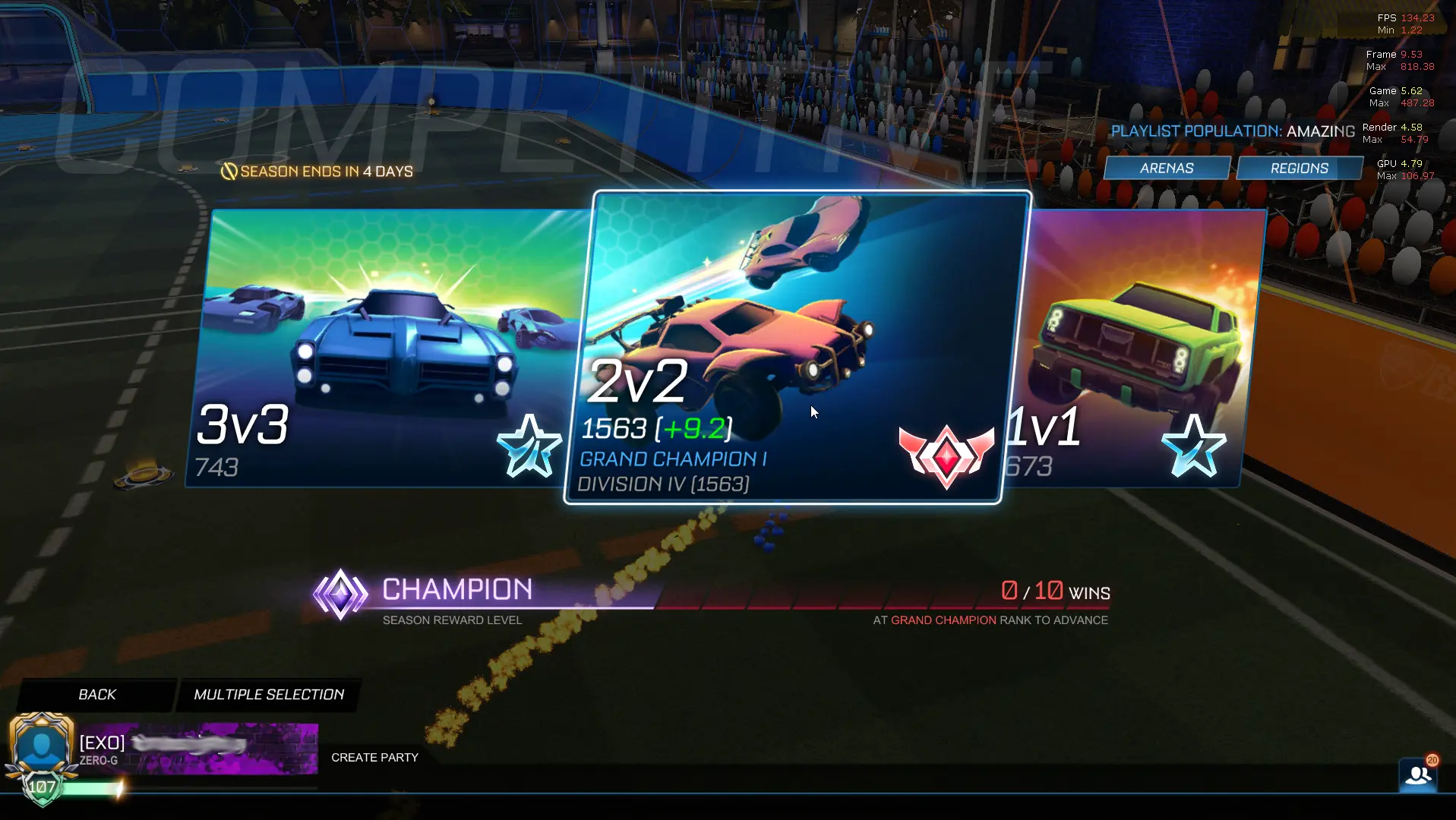 Rocket league boost completed screenshot